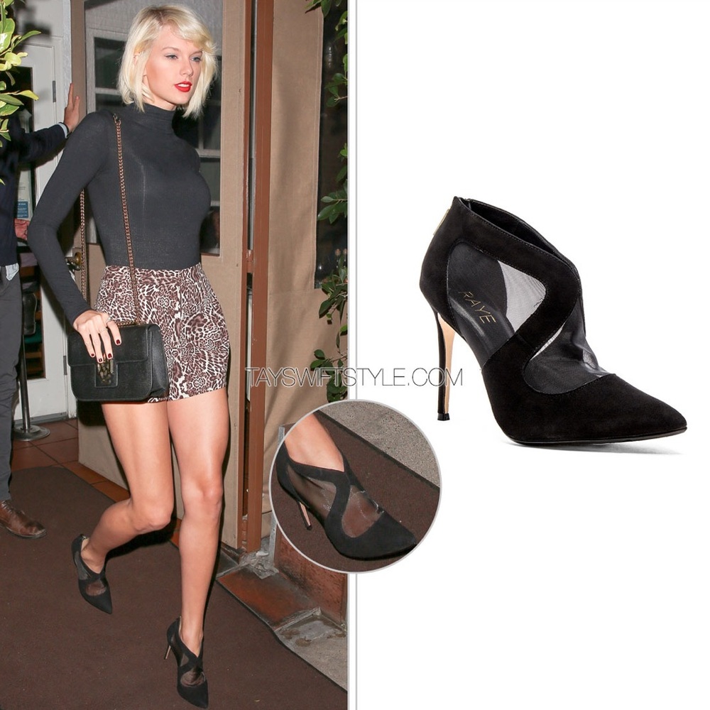 Raye Tabitha Black Suede Pump - ASO Taylor Swift Women’s size 7